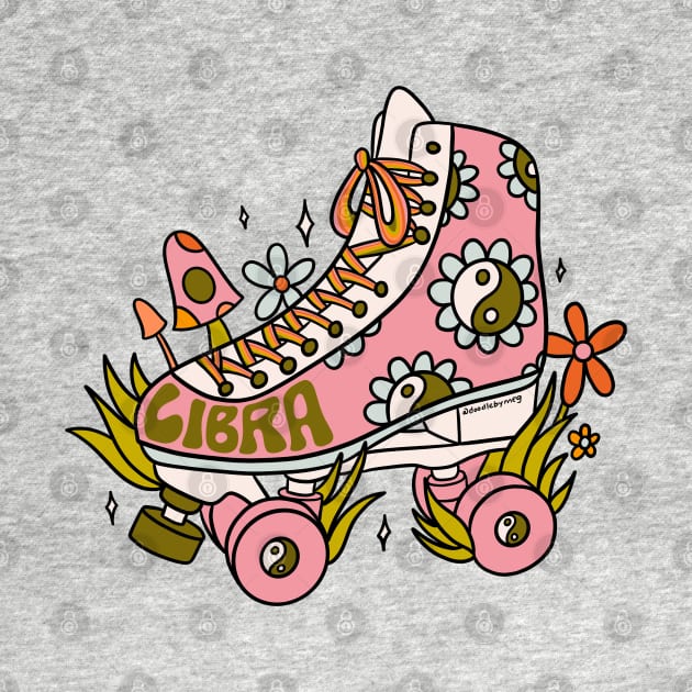 Libra Roller Skate by Doodle by Meg